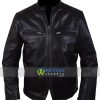 Burnt Crunch Cowhide Leather Bradley Cooper Adam Jones Black Jacket