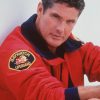 Buy Replica Baywatch The Mentor David Hasselhoff Red Bomber Jacket