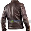 32% OFF Café Racer Distressed Brown Real Leather Jacket