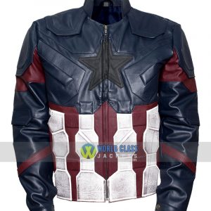 Buy Captain America Chris Evans Real Leather Costume Jacket