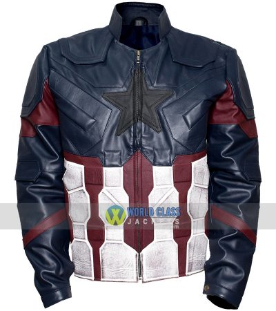 Buy Captain America Chris Evans Real Leather Costume Jacket