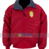 David Hasselhoff Baywatch Lifeguard Red Bomber JacketDavid Hasselhoff Baywatch Lifeguard Red Bomber Jacket