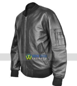 Buy MA1 Flight Pilot Bomber Leather Jacket Security US Air Force