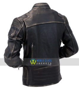 Cafe Racer Distressed 100% Genuine Leather Jacket Sale