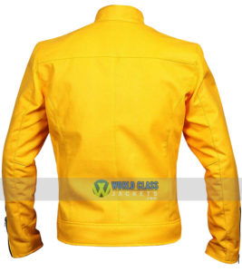 Samuel Barnett Dirk Gently's Holistic Detective Agency Yellow Leather Jacket