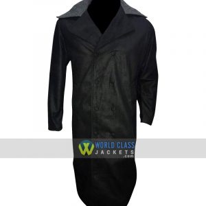 Tom Hardy James Keziah Fur Collar Delaney Taboo Wool Black Trench Coat