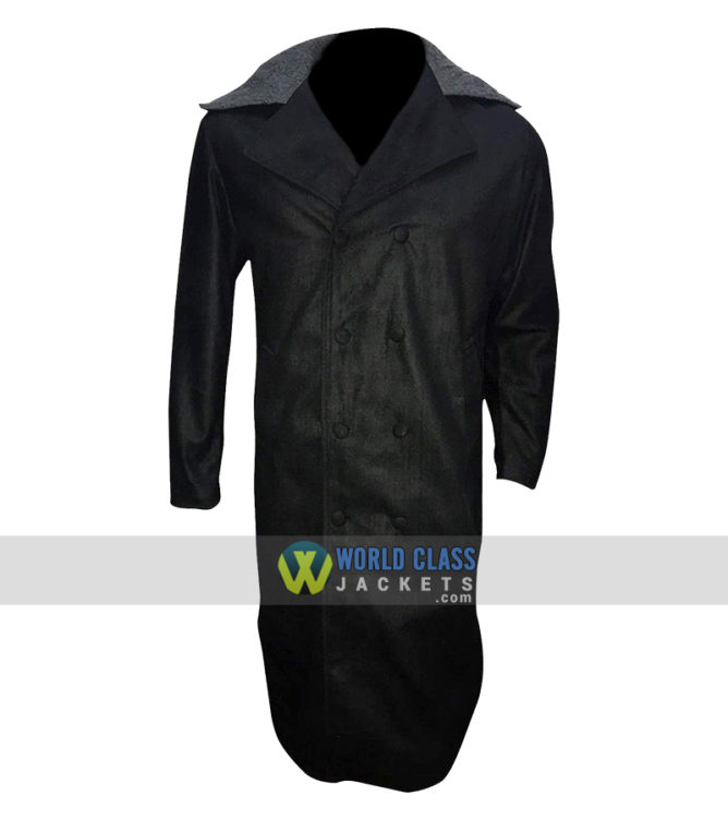 Tom Hardy James Keziah Fur Collar Delaney Taboo Wool Black Trench Coat