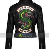 Cheryl Blossom 2 Face Dragon Riverdale Southside Serpents Women Biker Leather Jacket