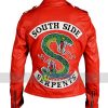 Buy Cheryl Blossom Southside Serpents Red Real Riverdale Leather Jacket 3 Online