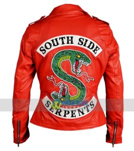 Buy Cheryl Blossom Southside Serpents Red Real Riverdale Leather Jacket 3 Online