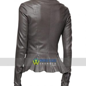 State of Affairs Charleston Tucker Grey Leather Jacket Buy Online