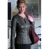 State of Affairs Katherine Heigl Charleston Tucker Grey Leather Jacket Sale