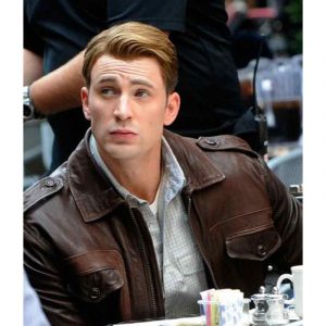 Steve Rogers Locomotive Captain America The Avengers Brown Jacket