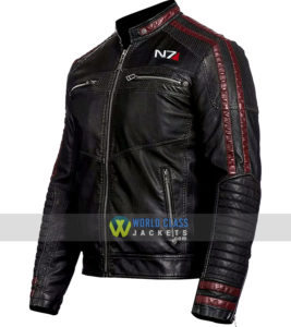 Mass Effect N7 Black Leather Jacket