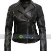Women Distress Cafe Racer Jacket in Real Cowhide Leather