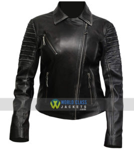 Cafe Racer Women Distress Jacket Real Cowhide Leather