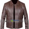 Brown Vintage Indiana Jones Leather Jacket