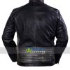 Men's Retro Cafe Racer Brando Black Biker Leather Jacket