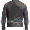 Retro Vintage Cafe Racer Mens Distressed Black Biker Motorcycle Real Leather Jacket