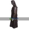 Assassins Creed Real Leather Brown Distress Leather Winter Coat For Men