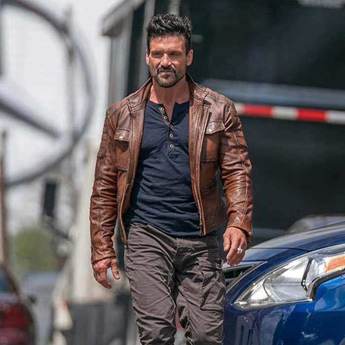 Get Boss Level Frank Grillo Brown Leather Jacket