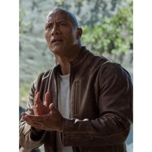 Shop Rampage Dwayne Johnson Brown Leather Jacket