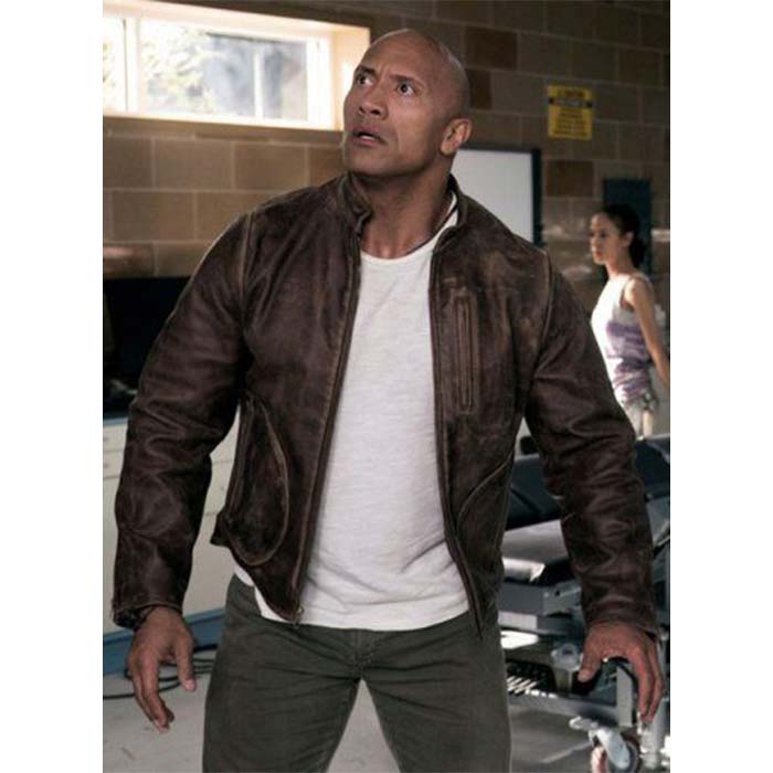 Get Rampage Actor Rock Distressed Leather Jacket at Sale