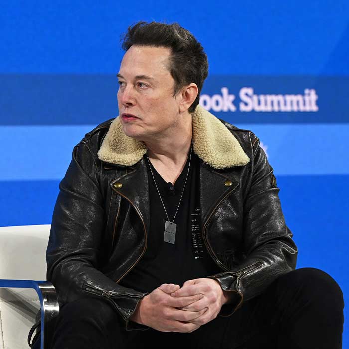 Shop Elon Musk Winter Fur Collar Black Leather Jacket