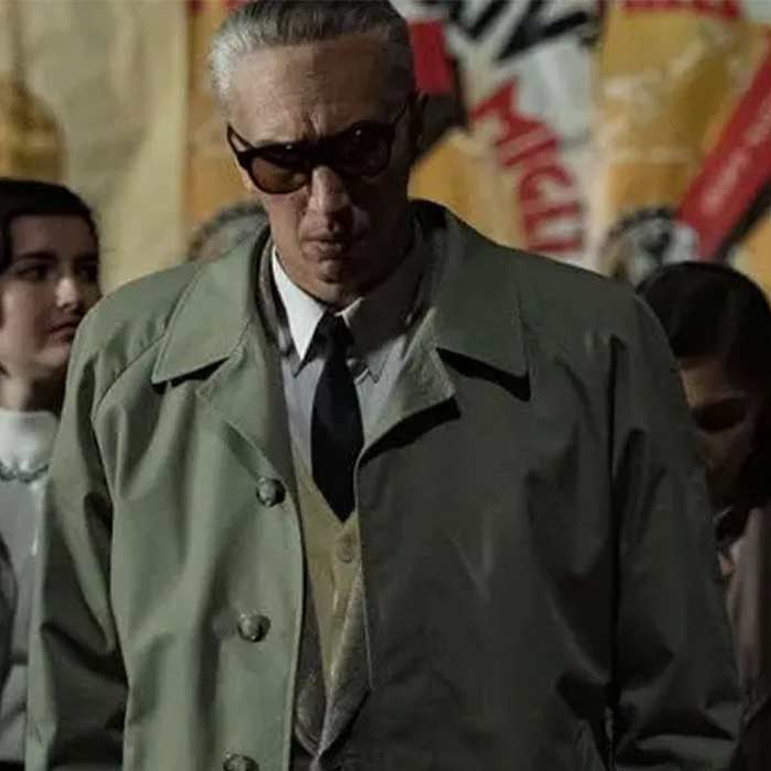 Enzo Ferrari's Green Cotton Long Coat 2023 at $50 off.