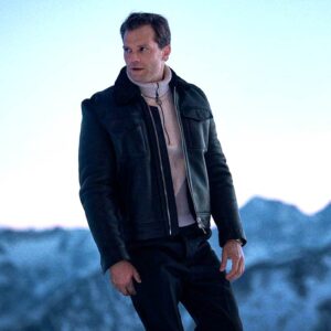 Jamie Dornan in Heart of Stone Sheep Leather Jacket
