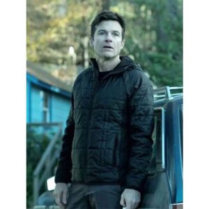 Shop Ozark Jason Bateman Quilted Black Hooded Jacket Online