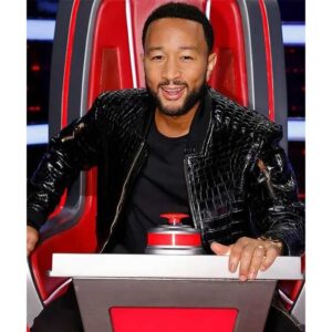 Buy John Legend The Voice Crocodile Leather Jacket