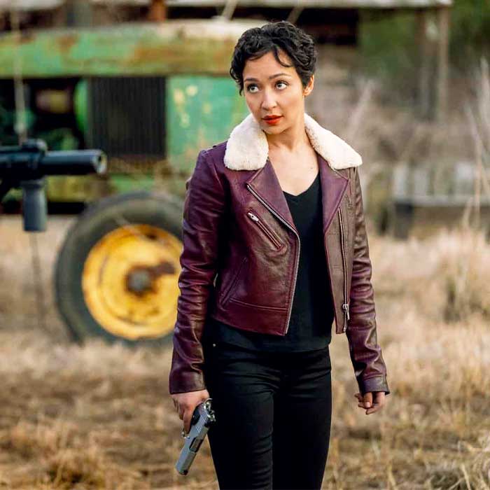 Shop Preacher Ruth Negga Maroon Jacket