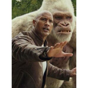 Rampage Movie Dwayne Johnson Brown Jacket