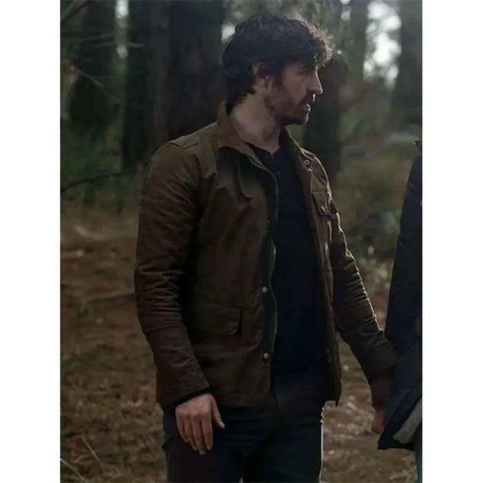 Buy Eoin Macken as Gavin Harris Brown Cotton Jacket at $50 Discount