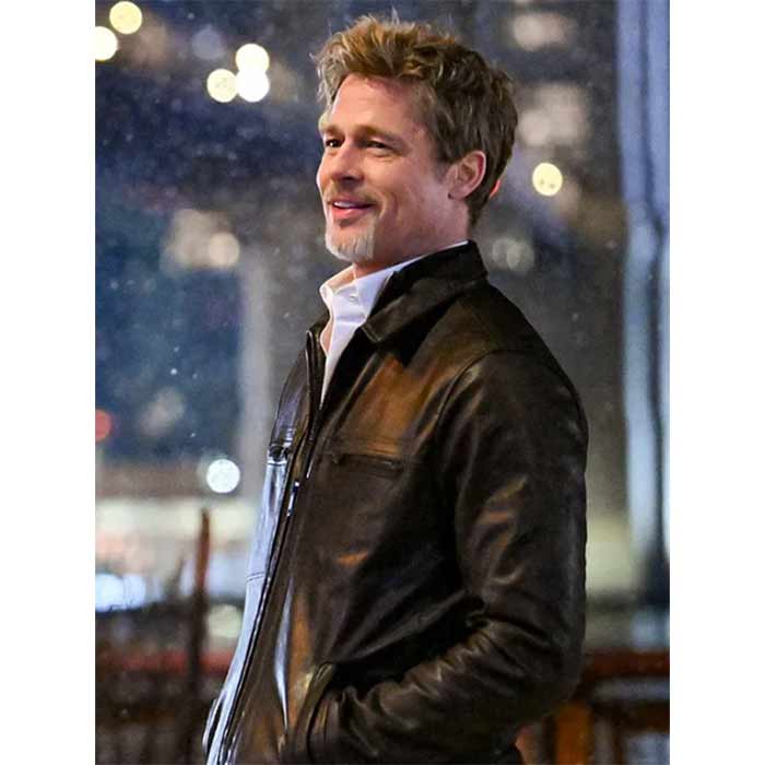 Get Black Wolfs Leather Jacket of Brad Pitt at $70 off