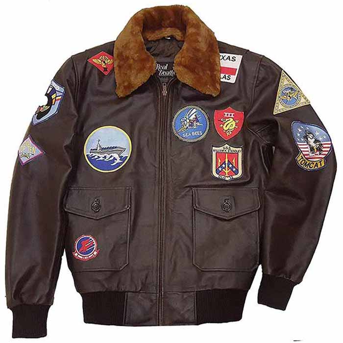 Get Top Gun Maverick Bomber Winter Fur Cow Leather Jacket Online