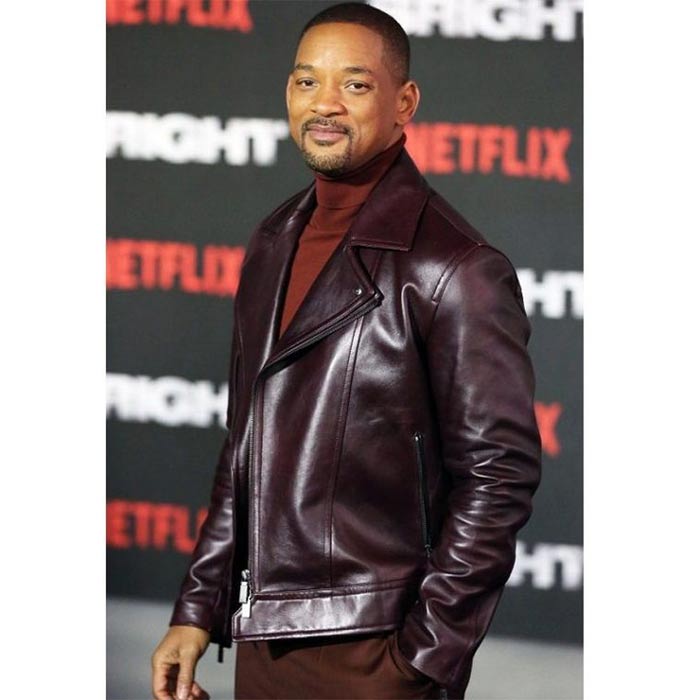 Get Will Smith Maroon Leather Jacket from Aladdin Movie Promotion