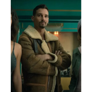 Get Bruce Leather Shearling Jacket from Berlin 2023