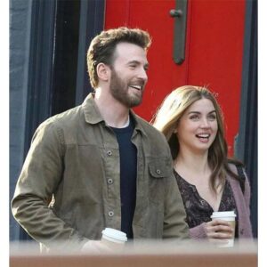 Chris Evans Brown Cotton Jacket at Sale