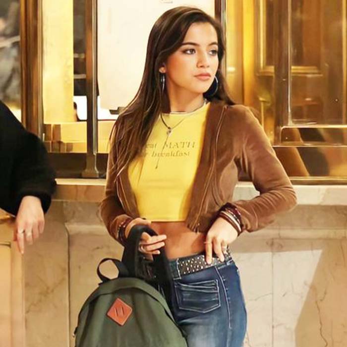 Madame Web 2024 Anya Corazon Brown Leather Jacket at Discount