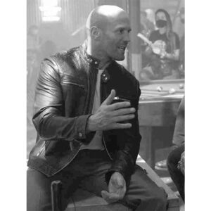 Jason Statham Biker Leather Jacket from Expendables