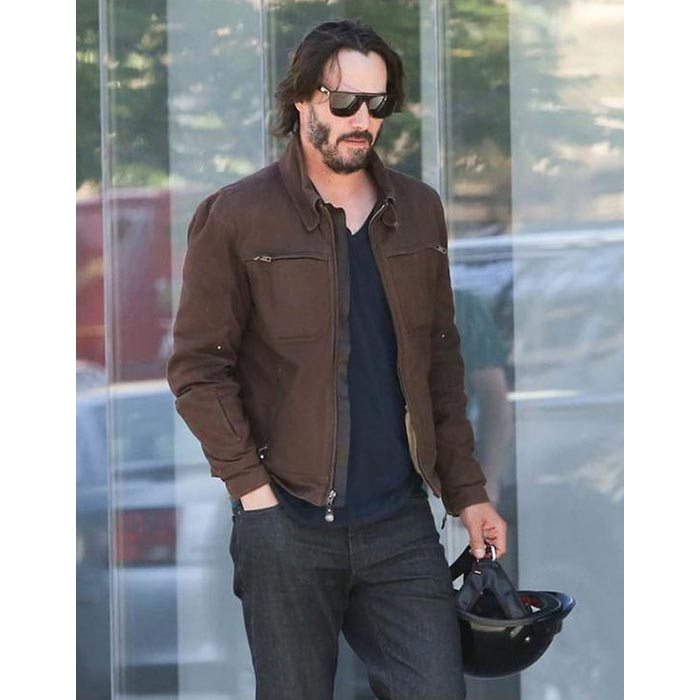 Buy Keanu Reeves Bikers Leather Jacket Online