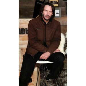 Keanu Reeves Biker Leather Jacket with free Delivery