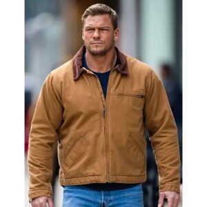 Get Alan Ritchson Brown Jacket from Reacher S02
