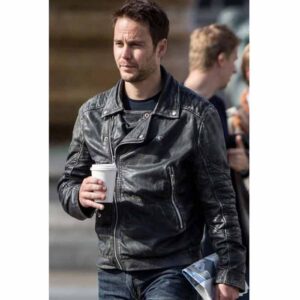 Taylor Kitsch American Assassin Distressed Black Leather Jacket