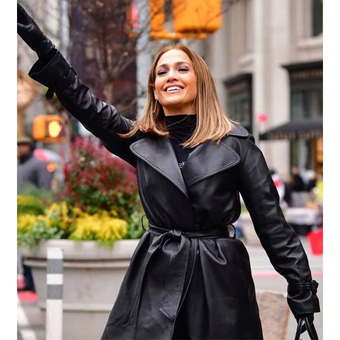Jennifer Lopez Second Act Maya Vargas Black Coat at $70 Off